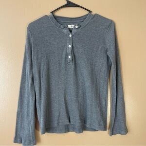 Madewell Charcoal Knit Top XS
